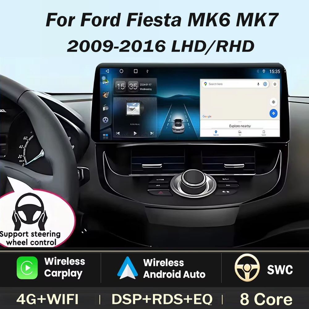 Ddr5 8Gb - 12,3-calowy ekran do Forda Fiesta MK6
