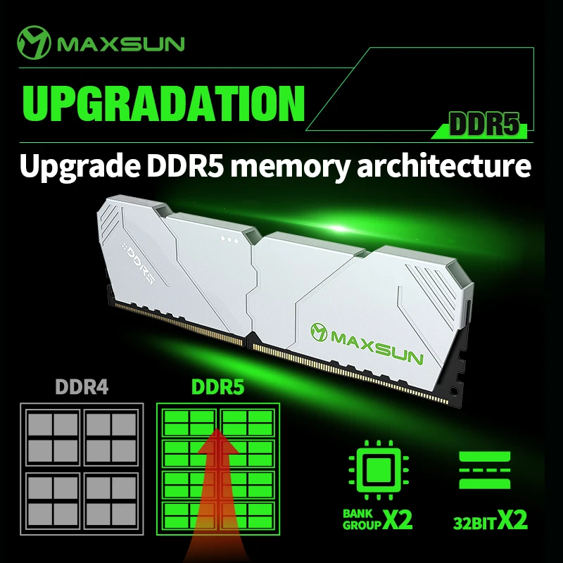 Ddr5 6000Mhz - MAXSUN radiator pamięć RAM DDR5 6000