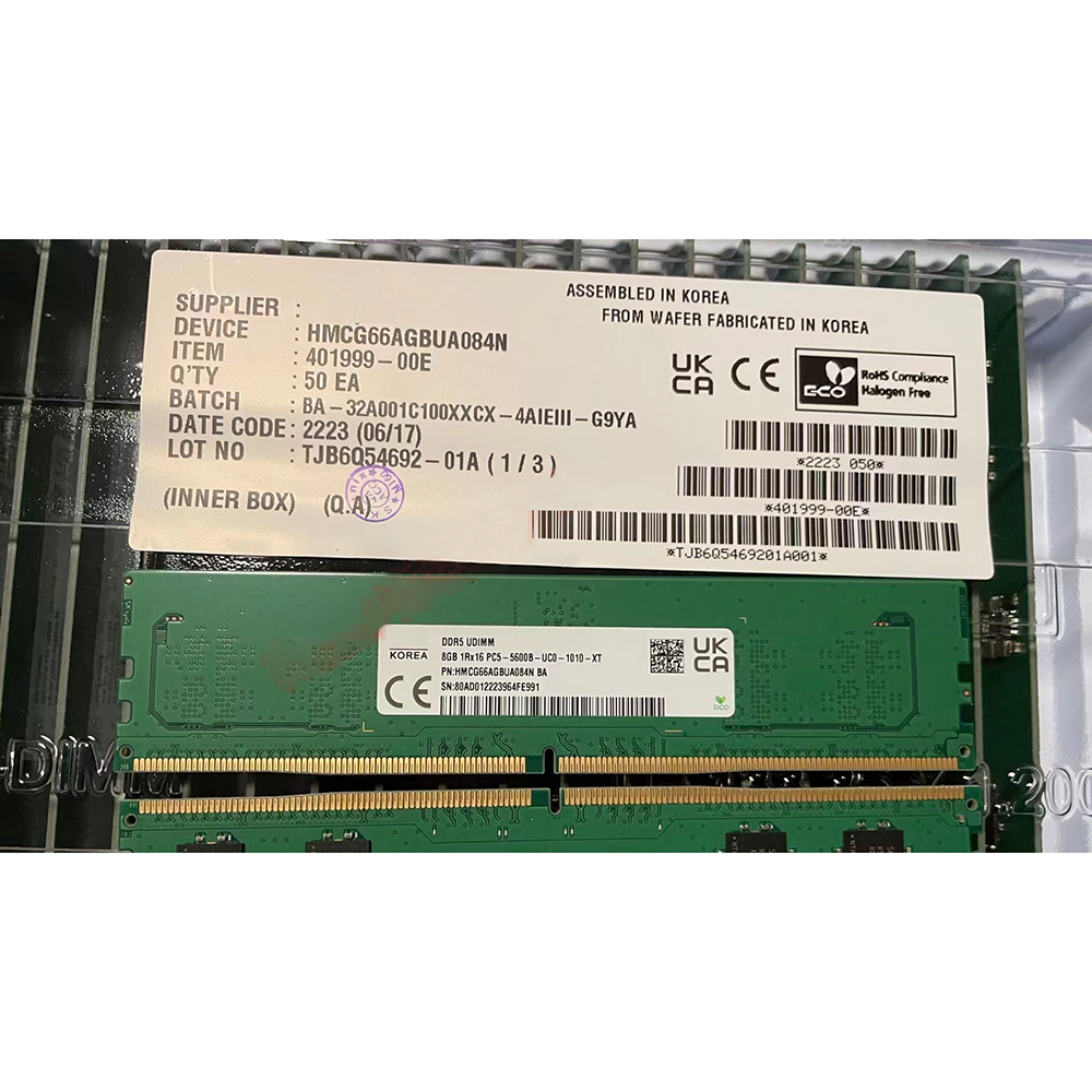 Ddr5 8Gb - 1 szt. HMCG66AGBUA084N RAM 8GB 1RX16