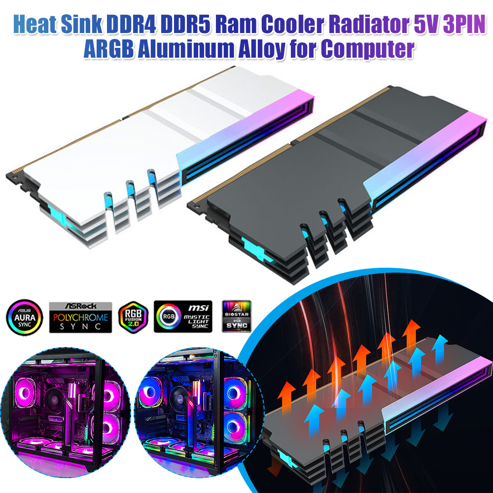 Ddr5 Rgb Ram - Radiator pamięci RAM PC 5V 3PIN