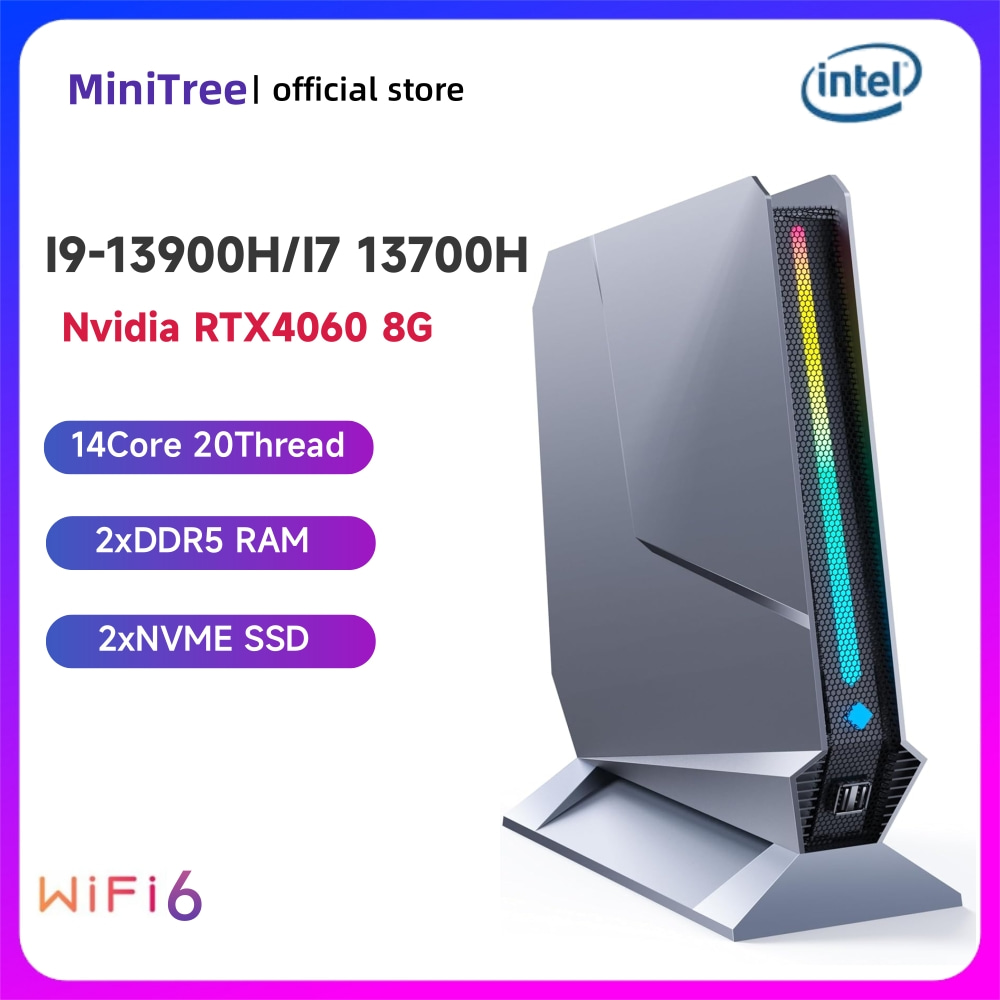 Ddr5 64Gb - Komputer stacjonarny Mini Gaming z procesorem