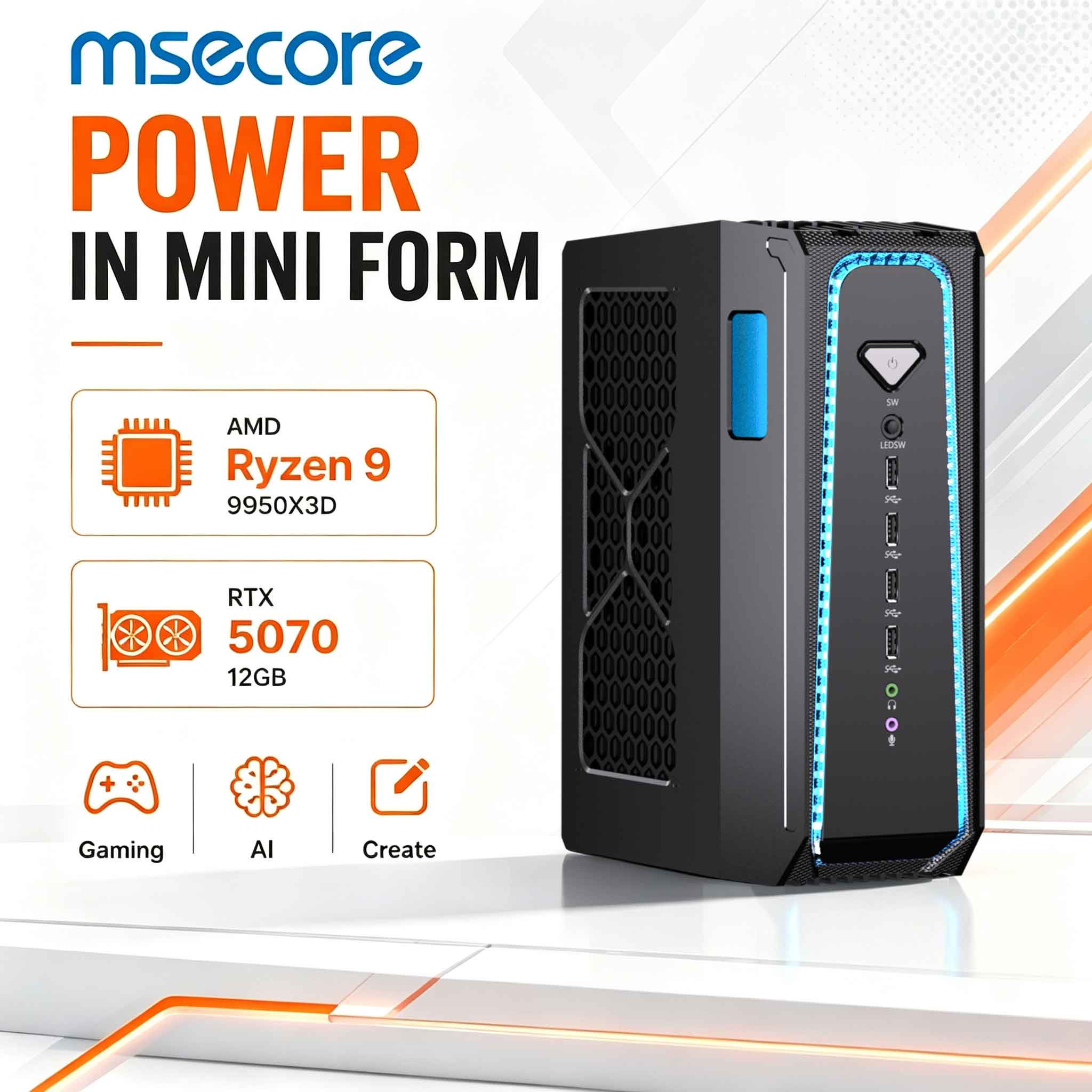 MSECORE – komputer gamingowy z – Ddr5 32Gb recenzja i cena
