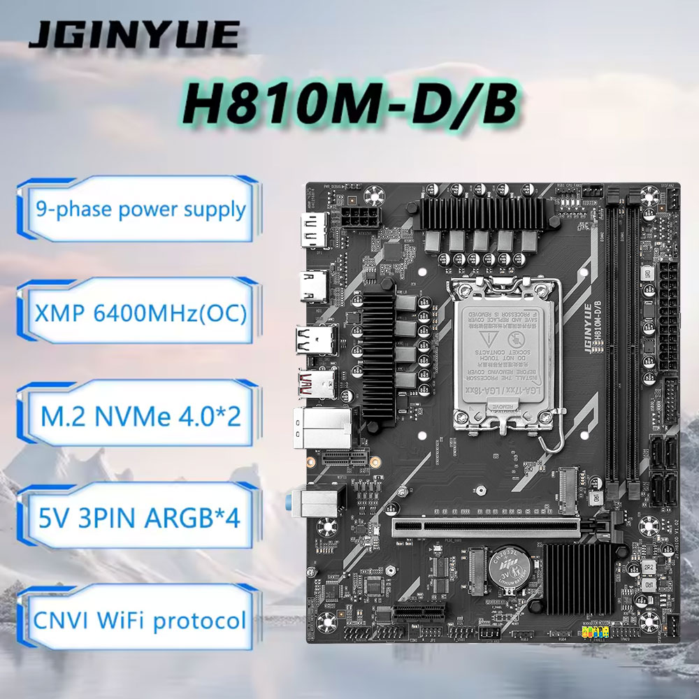 Płyta główna JGINYUE H810 Inte – Ddr5 64Gb recenzja i cena