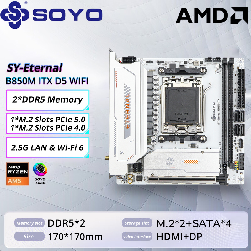 Płyta główna SOYO B850M ARGB W – Ddr5 Rgb Ram recenzja i cena