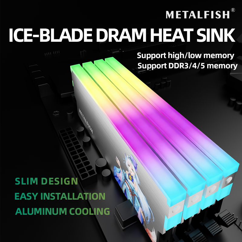 Radiator METALFISH DRAM 5V-3PI – Ddr5 Rgb Ram recenzja i cena